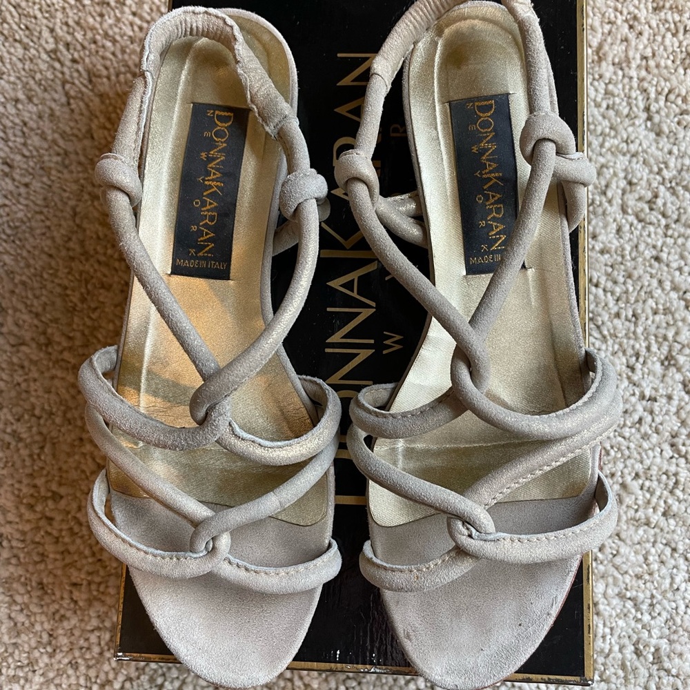 Grey/Taupe Donna Karan Sandals